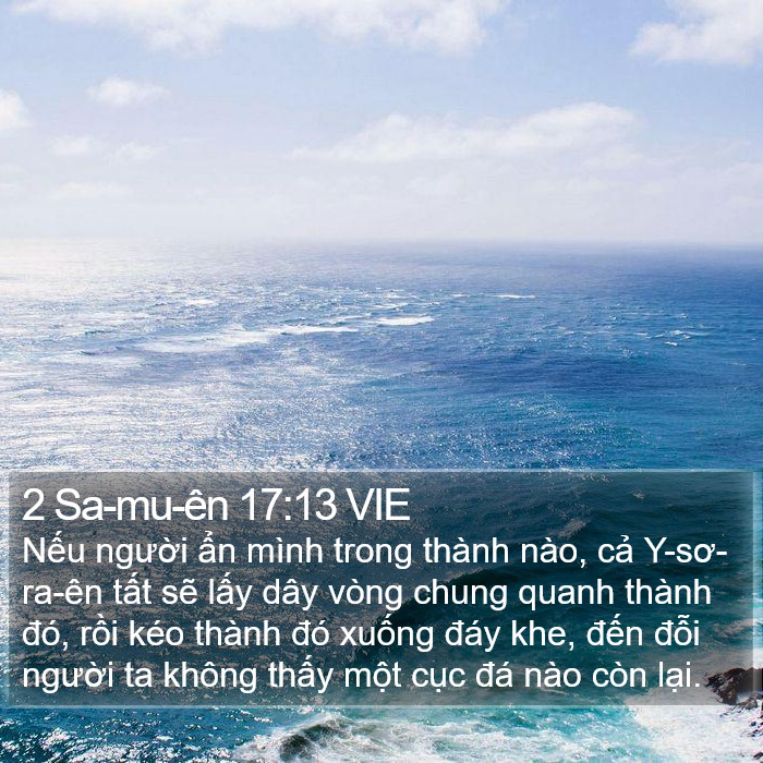 2 Sa-mu-ên 17:13 VIE Bible Study
