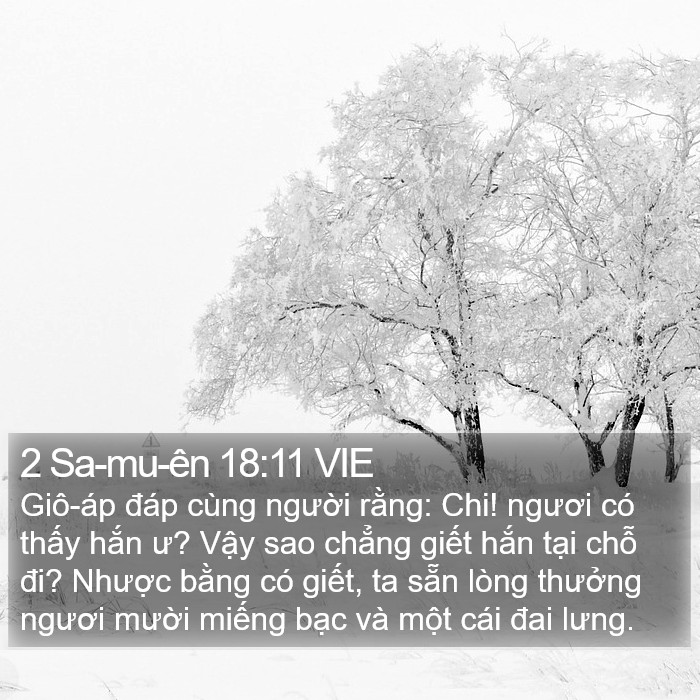 2 Sa-mu-ên 18:11 VIE Bible Study