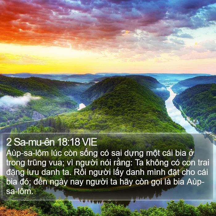 2 Sa-mu-ên 18:18 VIE Bible Study