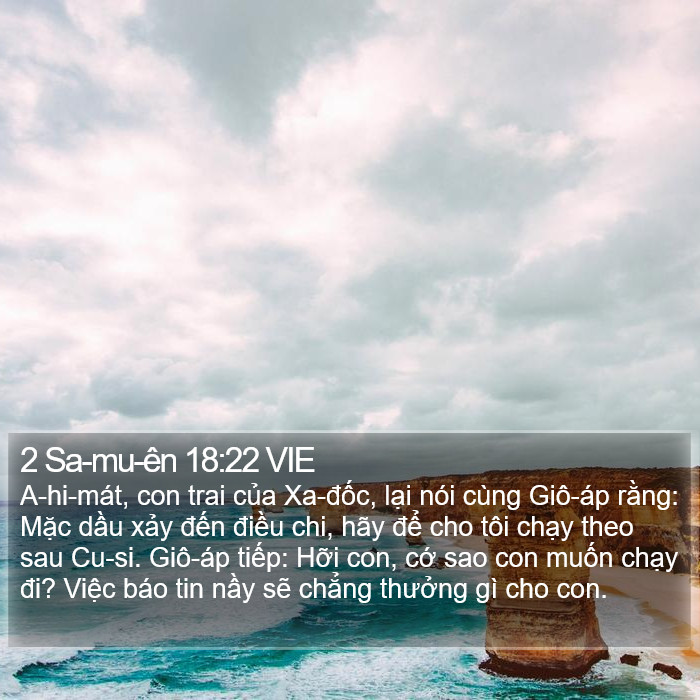 2 Sa-mu-ên 18:22 VIE Bible Study