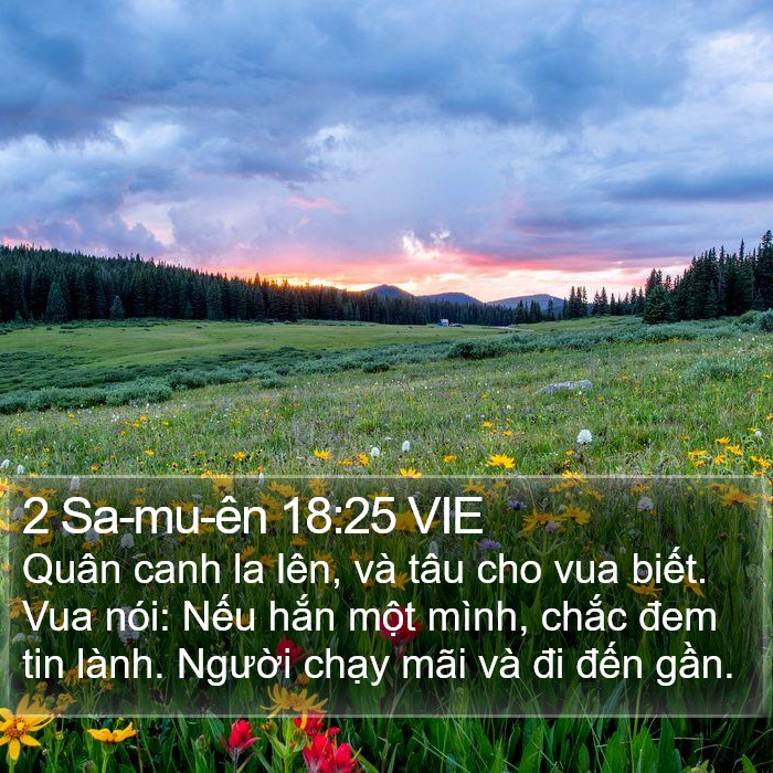 2 Sa-mu-ên 18:25 VIE Bible Study