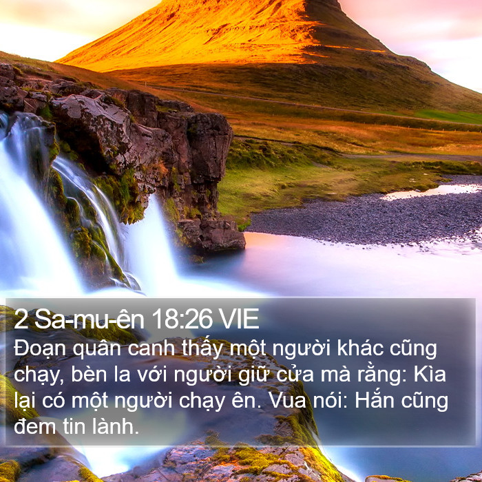 2 Sa-mu-ên 18:26 VIE Bible Study