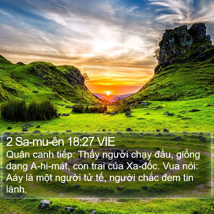 2 Sa-mu-ên 18:27 VIE Bible Study