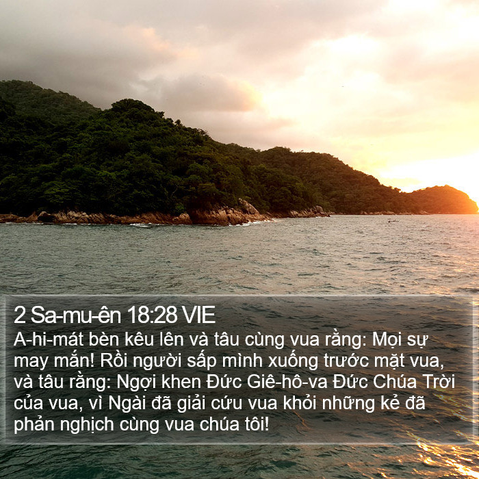 2 Sa-mu-ên 18:28 VIE Bible Study