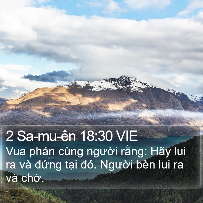 2 Sa-mu-ên 18:30 VIE Bible Study