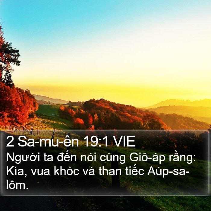 2 Sa-mu-ên 19:1 VIE Bible Study