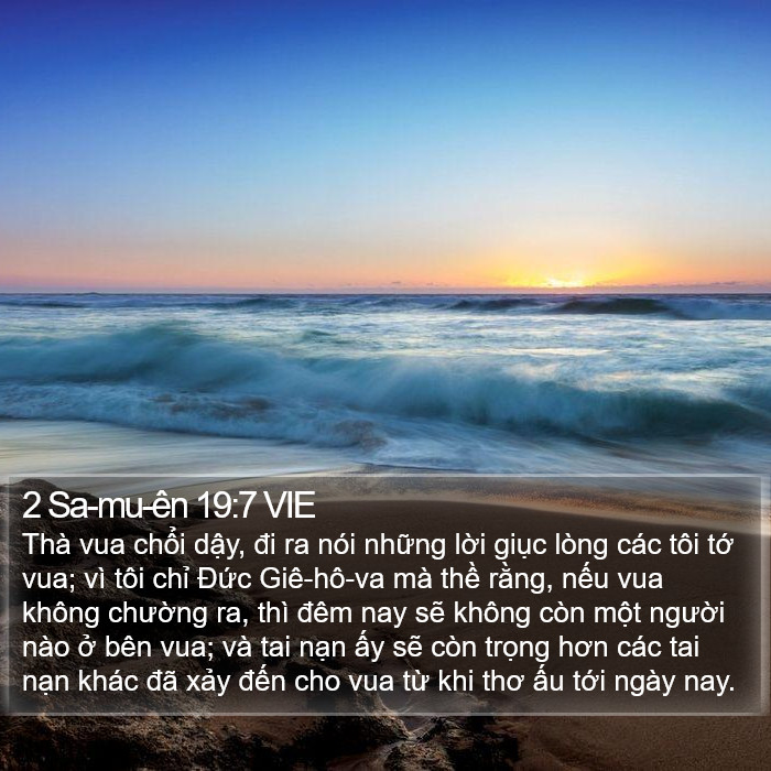 2 Sa-mu-ên 19:7 VIE Bible Study