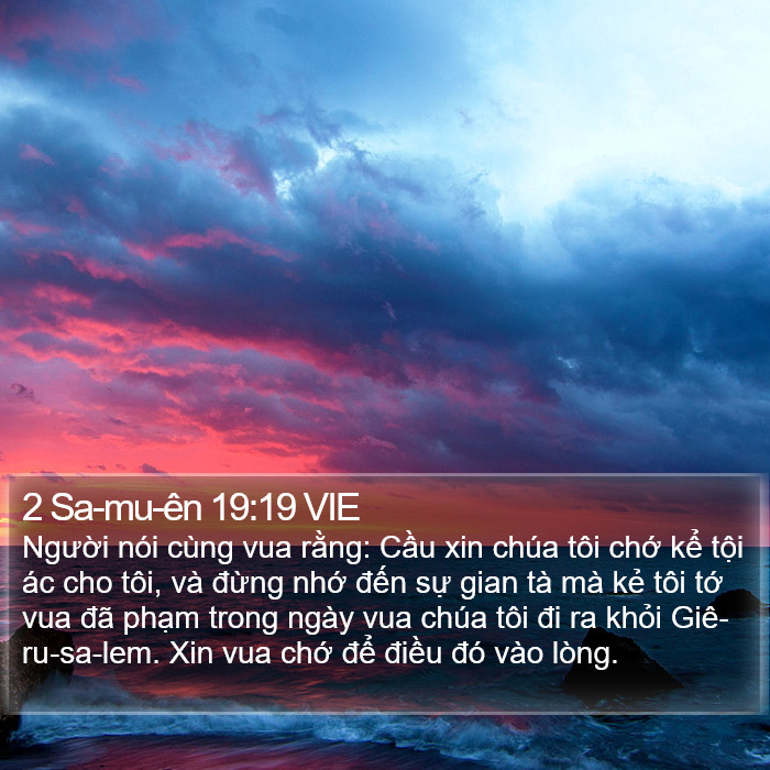 2 Sa-mu-ên 19:19 VIE Bible Study