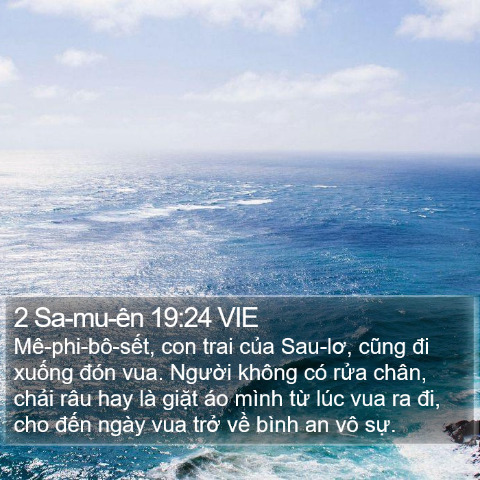 2 Sa-mu-ên 19:24 VIE Bible Study