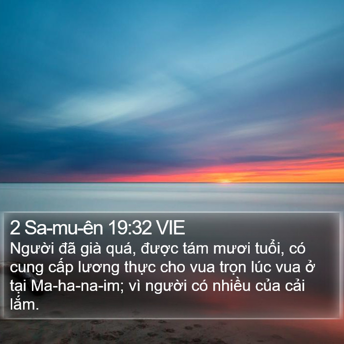 2 Sa-mu-ên 19:32 VIE Bible Study