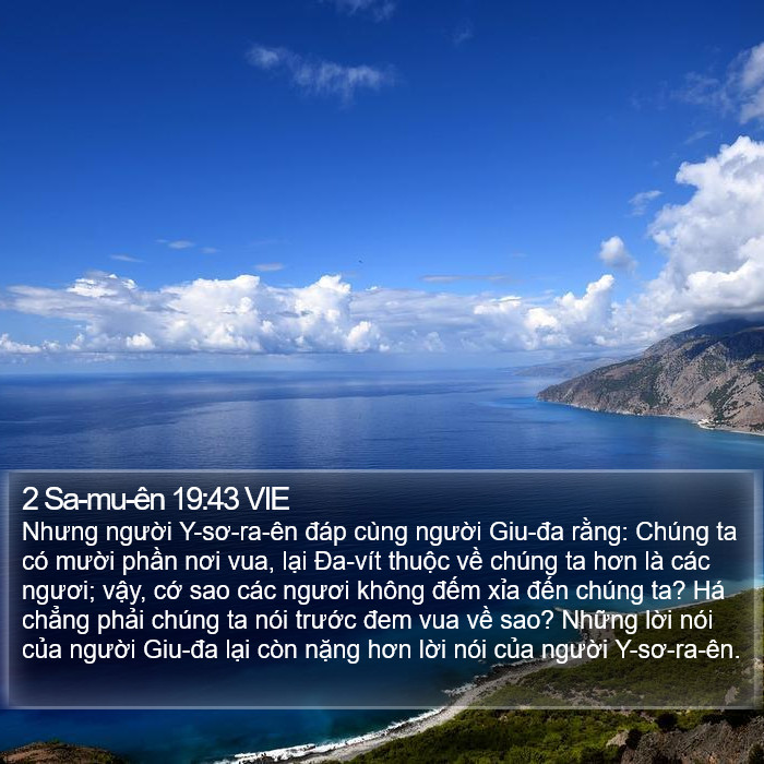 2 Sa-mu-ên 19:43 VIE Bible Study