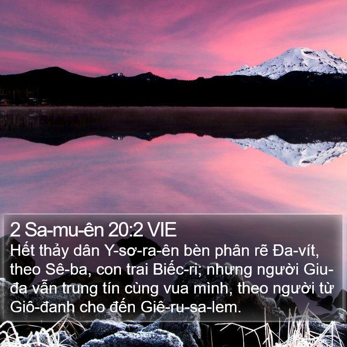 2 Sa-mu-ên 20:2 VIE Bible Study