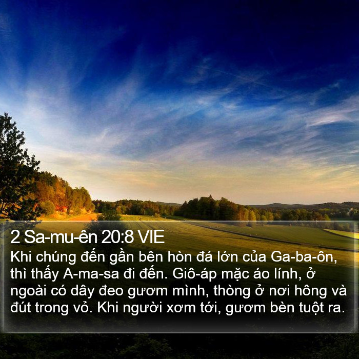 2 Sa-mu-ên 20:8 VIE Bible Study