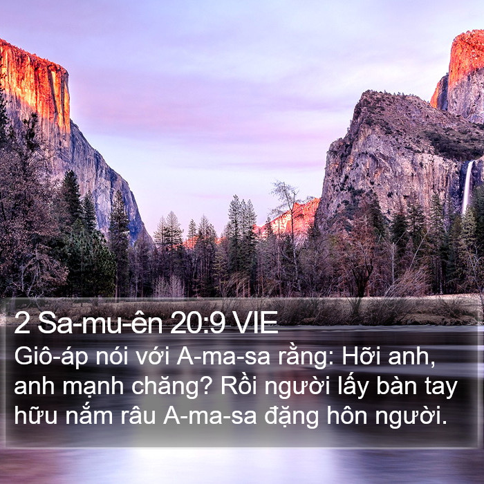 2 Sa-mu-ên 20:9 VIE Bible Study