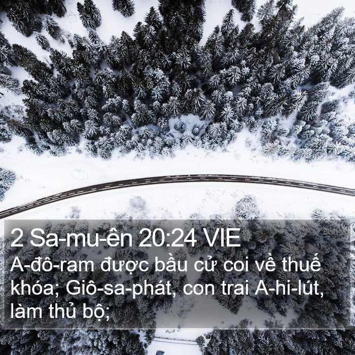 2 Sa-mu-ên 20:24 VIE Bible Study