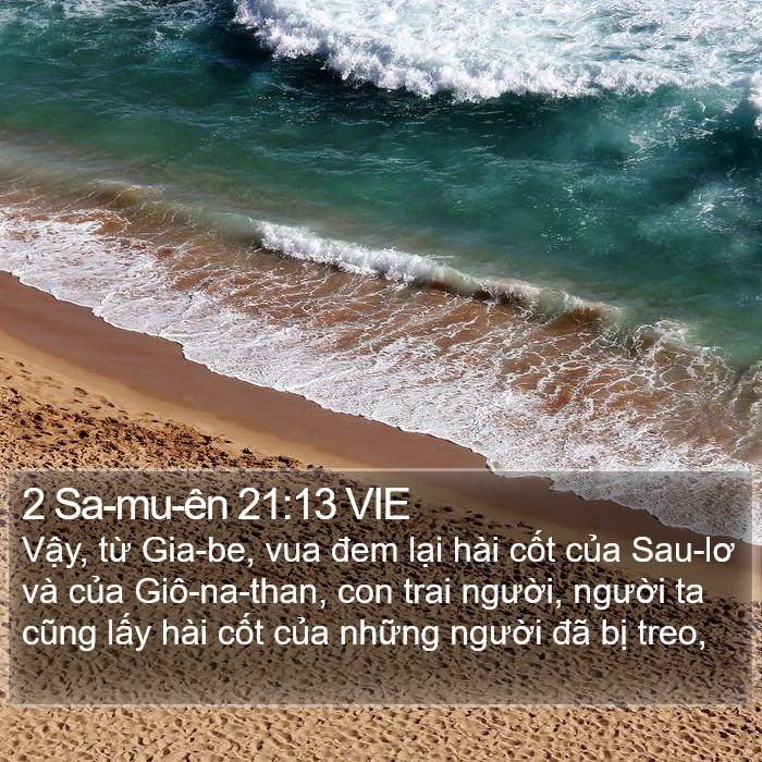 2 Sa-mu-ên 21:13 VIE Bible Study