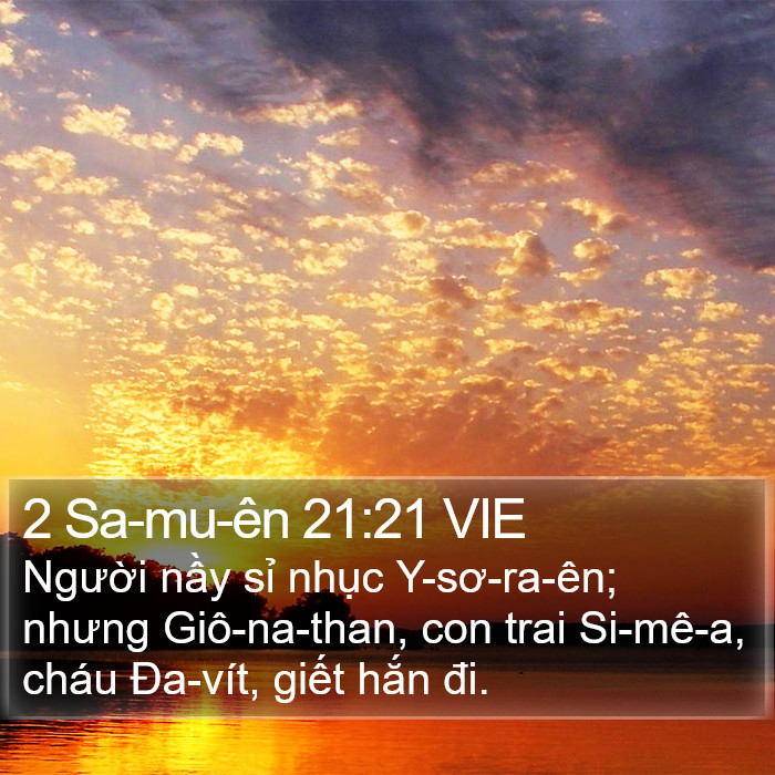 2 Sa-mu-ên 21:21 VIE Bible Study