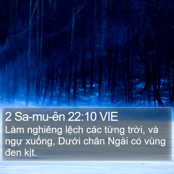 2 Sa-mu-ên 22:10 VIE Bible Study