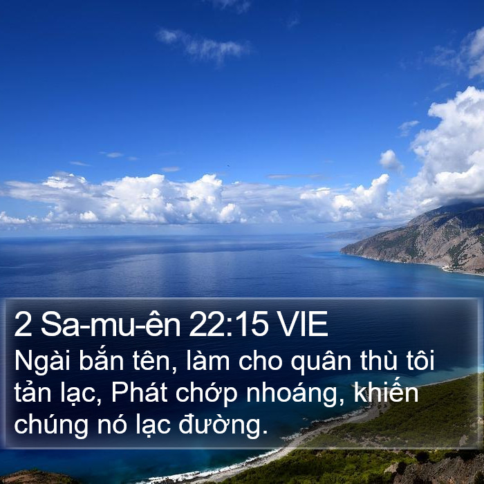 2 Sa-mu-ên 22:15 VIE Bible Study