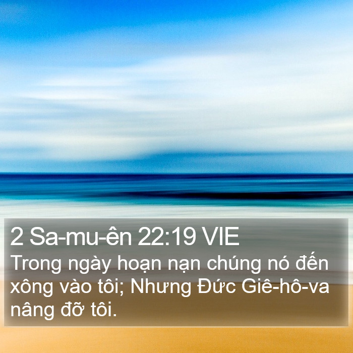 2 Sa-mu-ên 22:19 VIE Bible Study