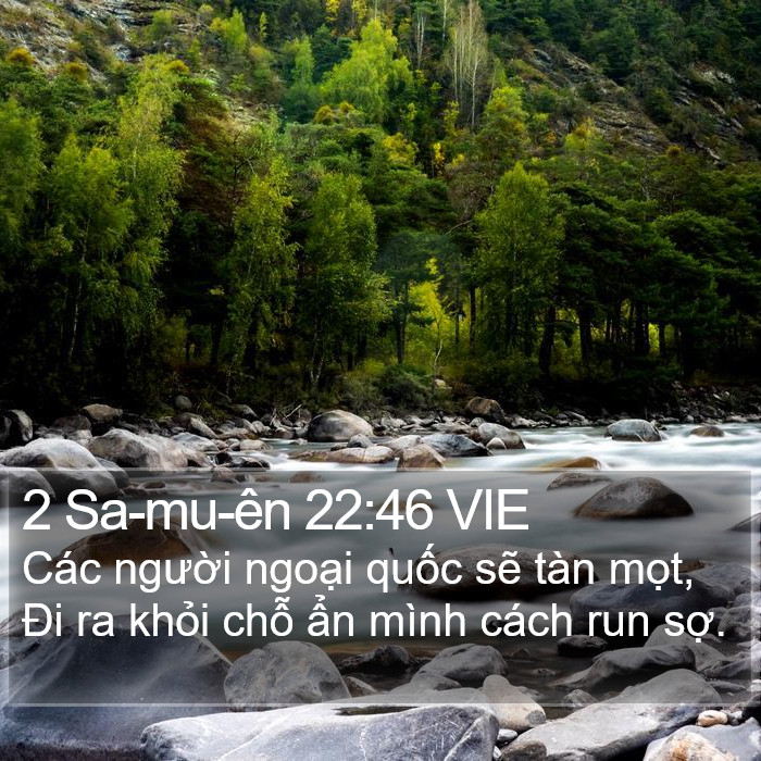 2 Sa-mu-ên 22:46 VIE Bible Study