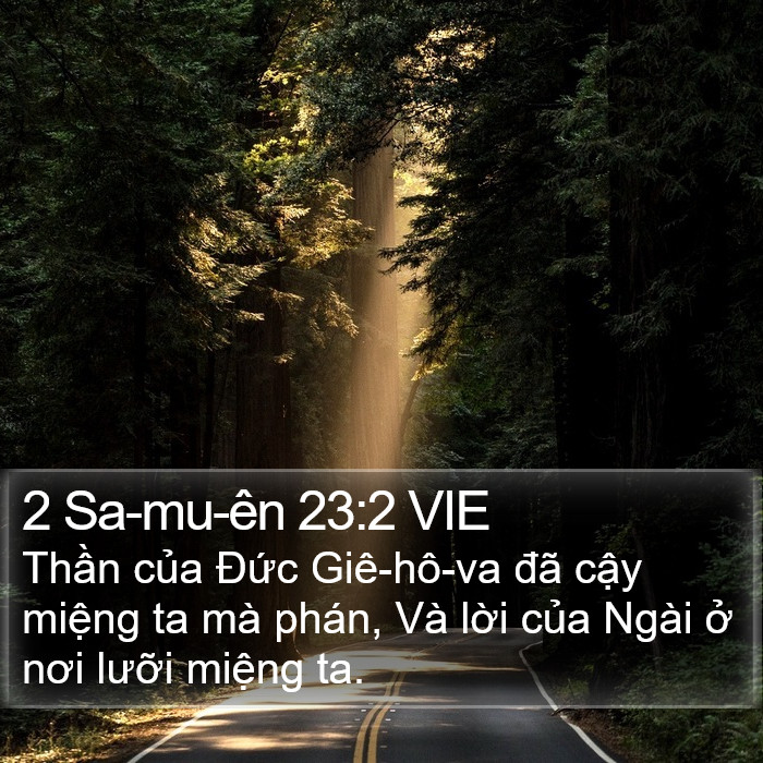 2 Sa-mu-ên 23:2 VIE Bible Study