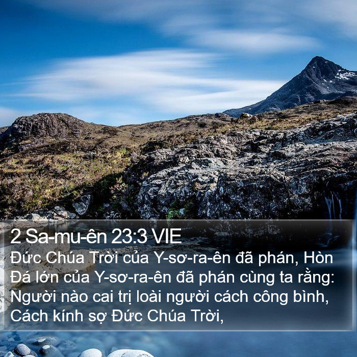 2 Sa-mu-ên 23:3 VIE Bible Study