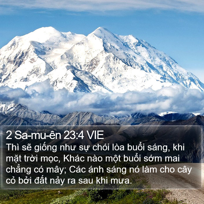 2 Sa-mu-ên 23:4 VIE Bible Study