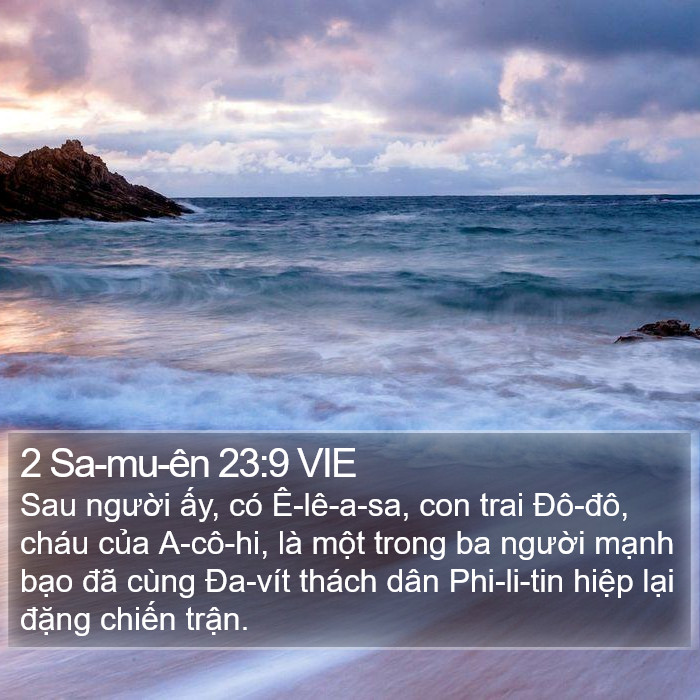 2 Sa-mu-ên 23:9 VIE Bible Study