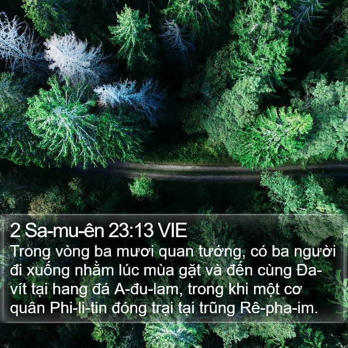 2 Sa-mu-ên 23:13 VIE Bible Study