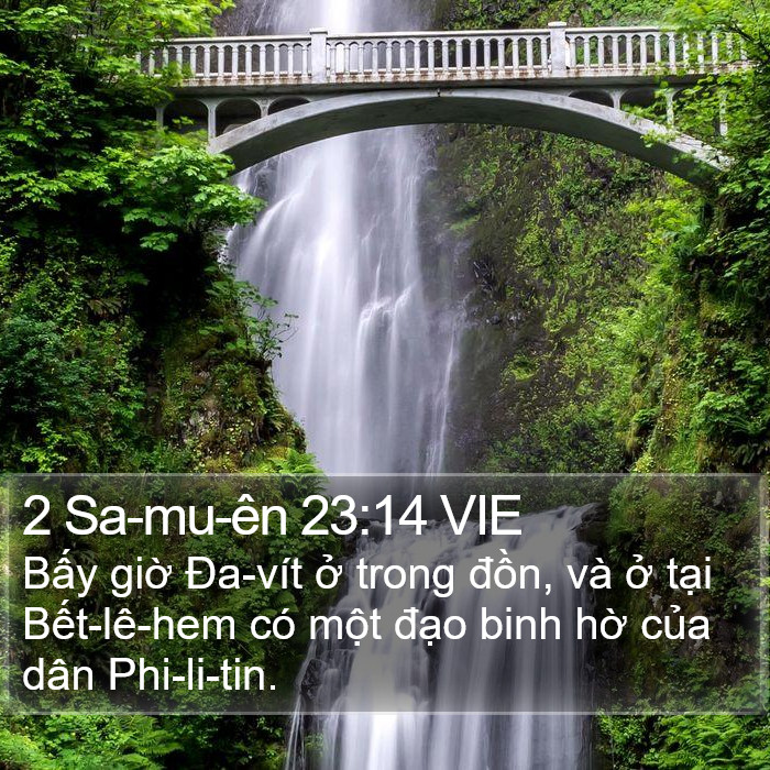 2 Sa-mu-ên 23:14 VIE Bible Study