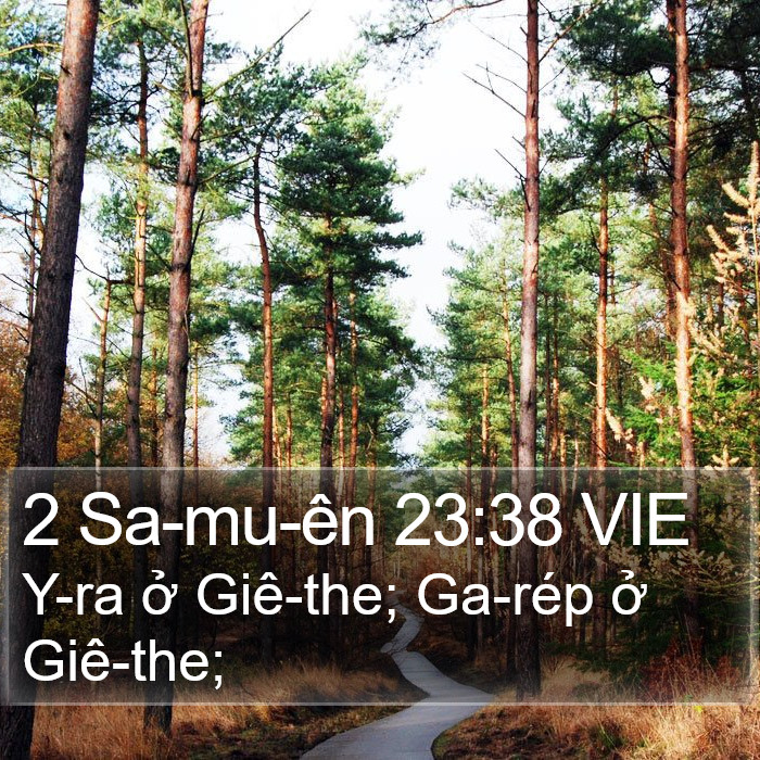 2 Sa-mu-ên 23:38 VIE Bible Study