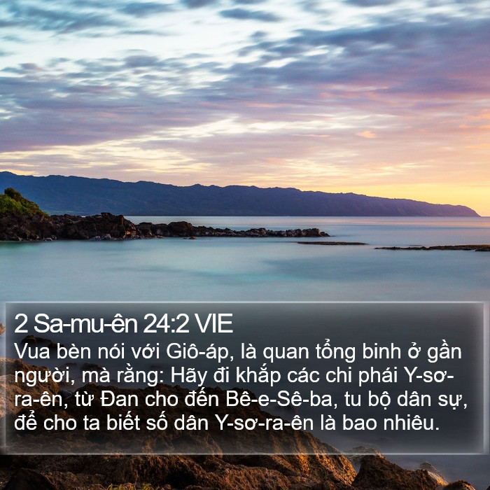 2 Sa-mu-ên 24:2 VIE Bible Study