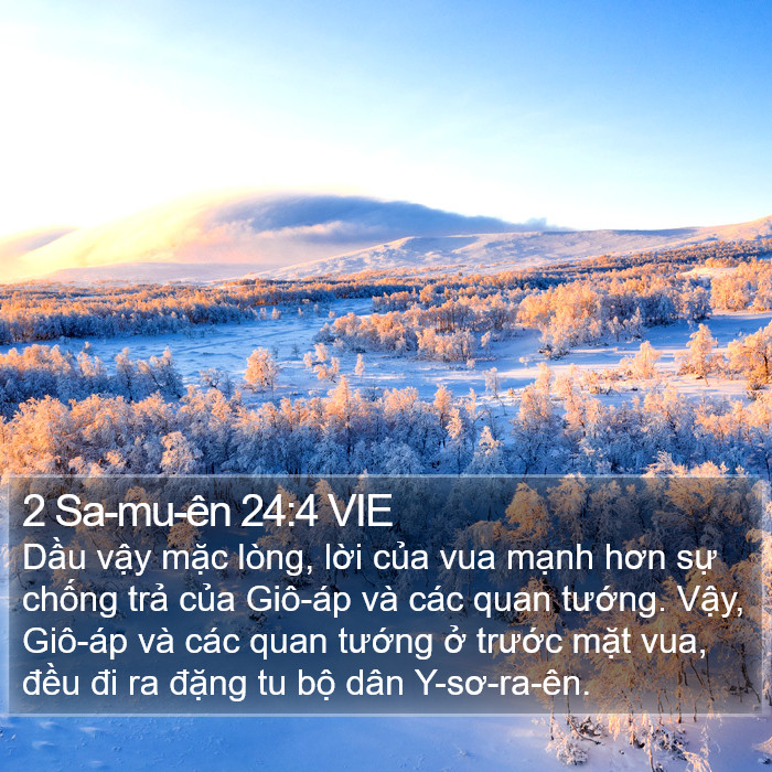 2 Sa-mu-ên 24:4 VIE Bible Study