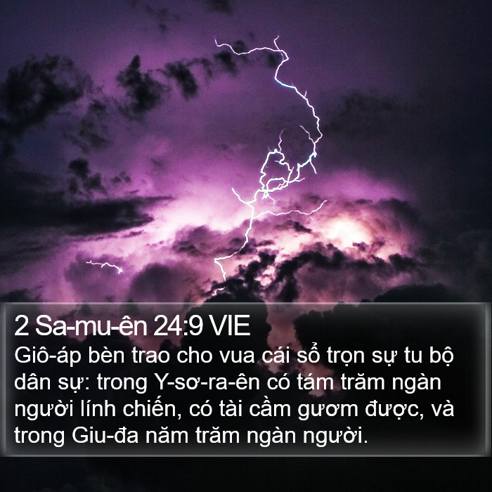 2 Sa-mu-ên 24:9 VIE Bible Study