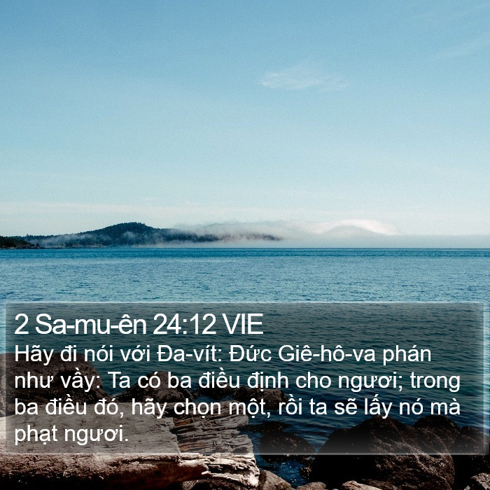 2 Sa-mu-ên 24:12 VIE Bible Study