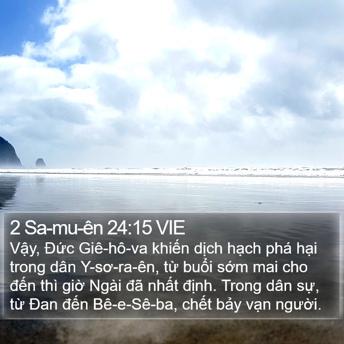 2 Sa-mu-ên 24:15 VIE Bible Study