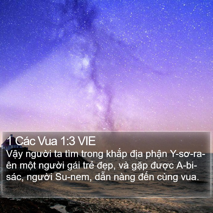 1 Các Vua 1:3 VIE Bible Study