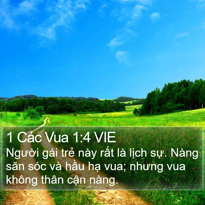 1 Các Vua 1:4 VIE Bible Study