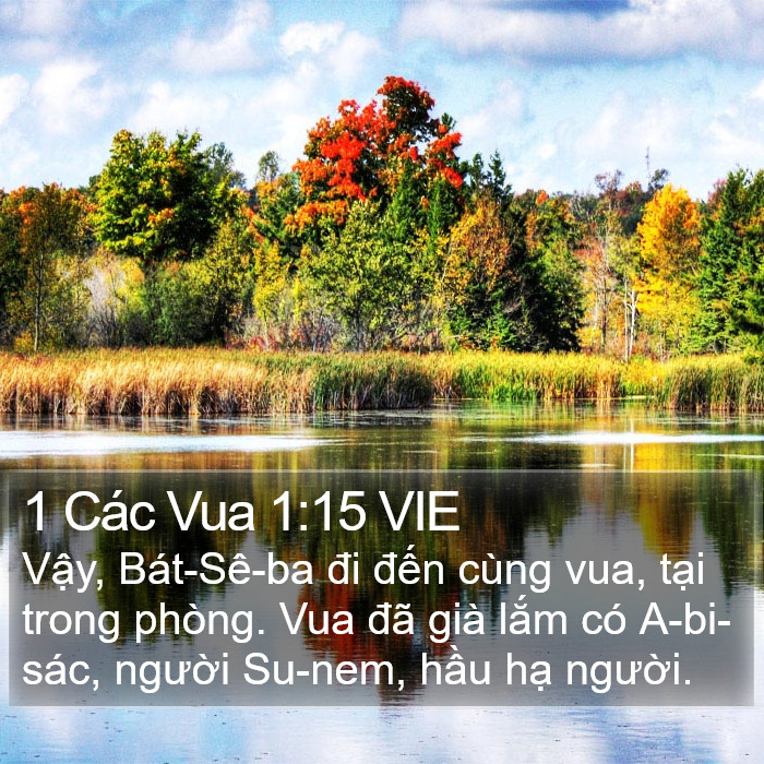 1 Các Vua 1:15 VIE Bible Study