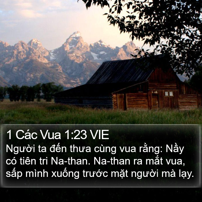 1 Các Vua 1:23 VIE Bible Study