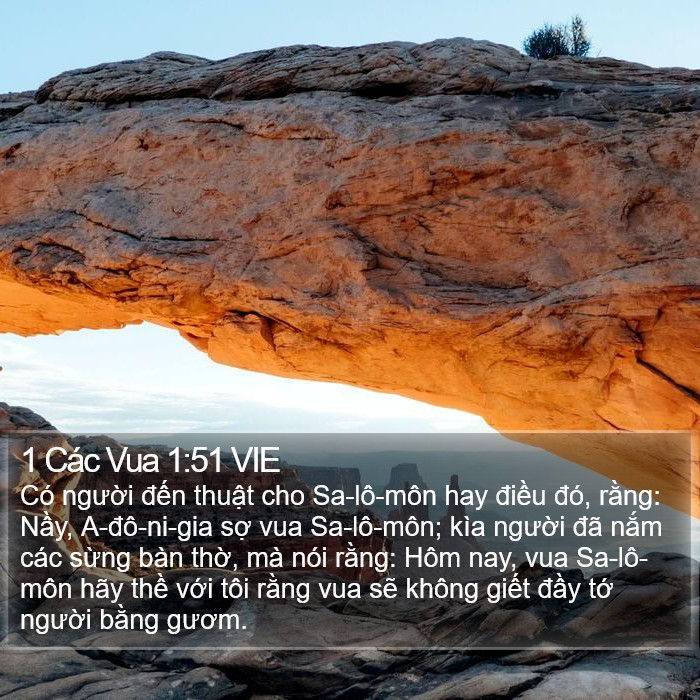 1 Các Vua 1:51 VIE Bible Study