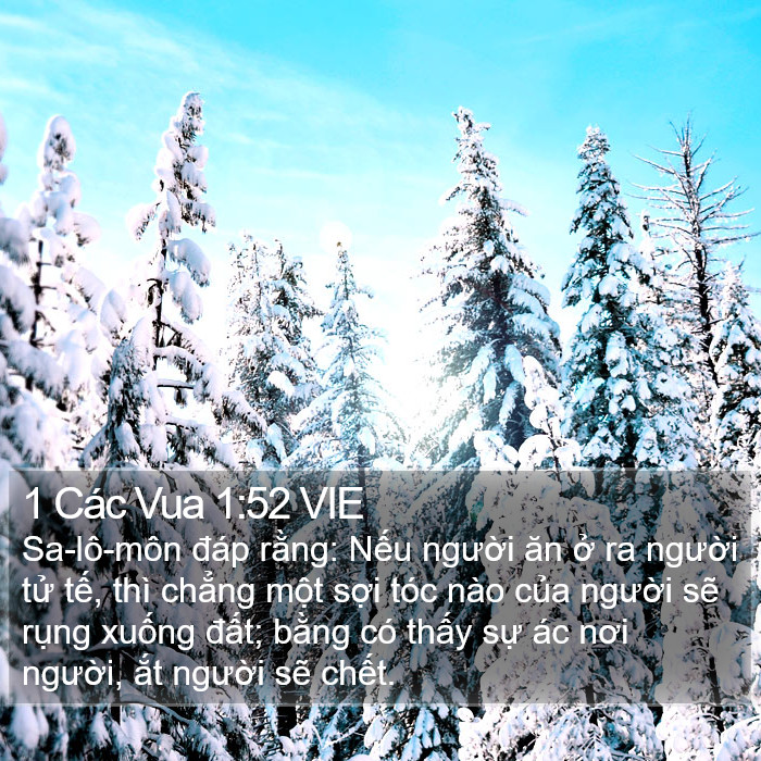 1 Các Vua 1:52 VIE Bible Study