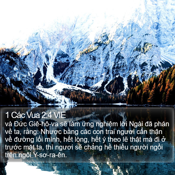 1 Các Vua 2:4 VIE Bible Study