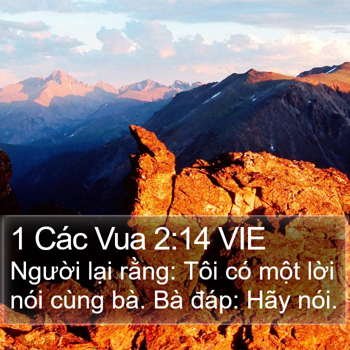 1 Các Vua 2:14 VIE Bible Study