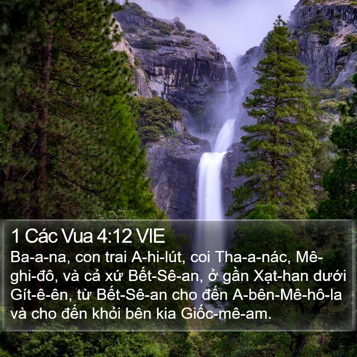 1 Các Vua 4:12 VIE Bible Study