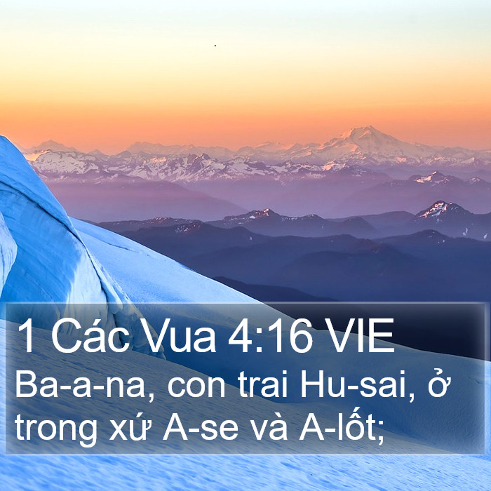 1 Các Vua 4:16 VIE Bible Study