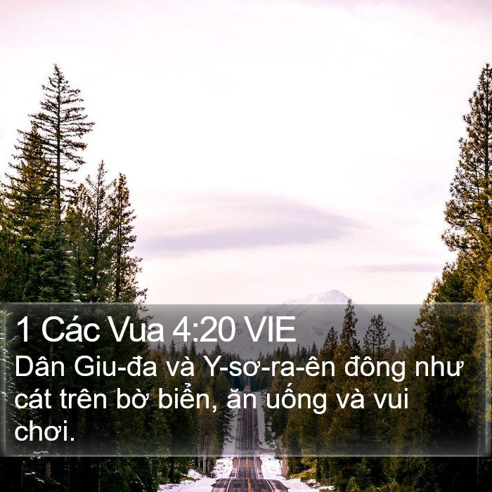 1 Các Vua 4:20 VIE Bible Study