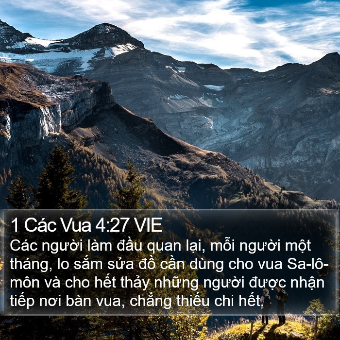 1 Các Vua 4:27 VIE Bible Study