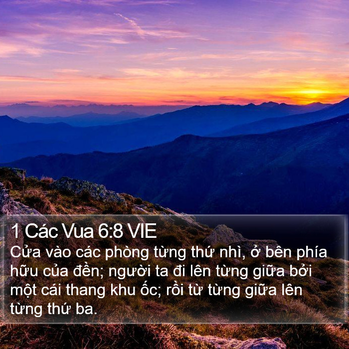 1 Các Vua 6:8 VIE Bible Study